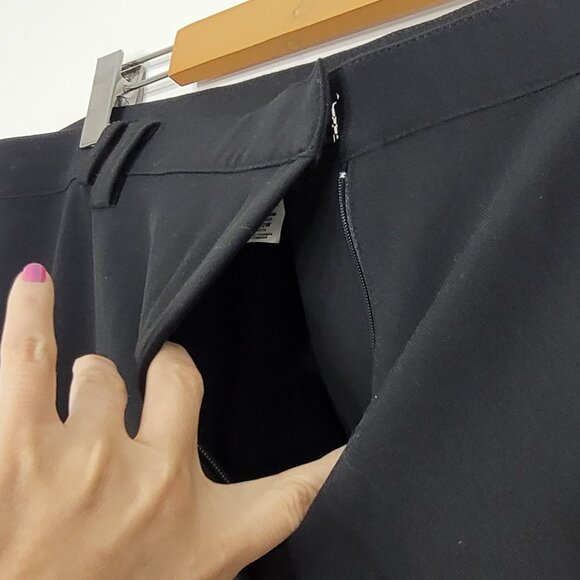 Intuitions Black Trousers Business Casual Wide Leg Dress Pant Plus Size 22W - Picture 5 of 13